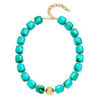 Bohemian-style Resin Bead Necklace