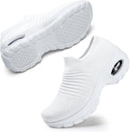 Orthopedic Walking Shoes Slip On Mesh Air Cushion Sneakers with Arch Support for Plantar Fasciitis