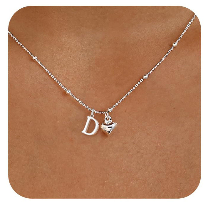 Cool-Girl Style Heart Pendant Necklace - Luxxella
