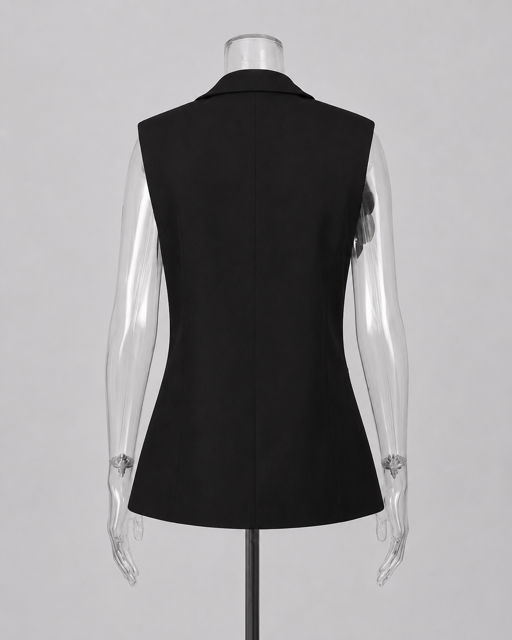 2-Piece White Bridal Co-ord Set - Sleeveless V-Neck Blazer Vest & Wide-Leg Trousers with Flower Embroidery