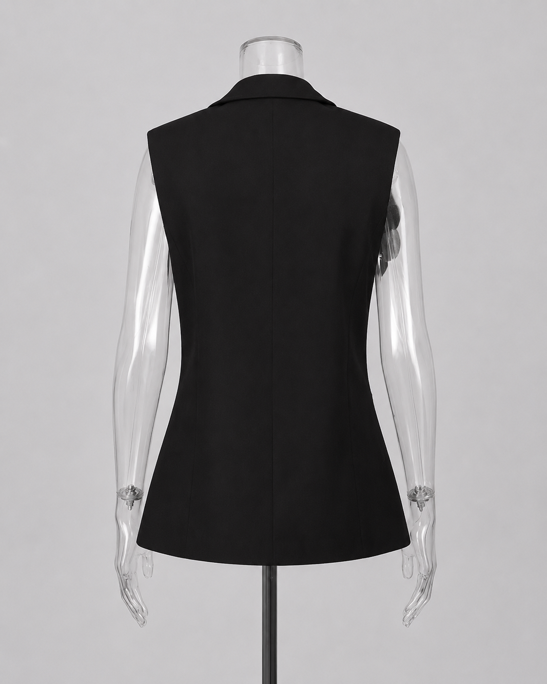 2-Piece White Bridal Co-ord Set - Sleeveless V-Neck Blazer Vest & Wide-Leg Trousers with Flower Embroidery