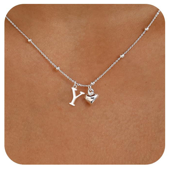 Cool-Girl Style Heart Pendant Necklace - Luxxella