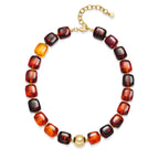 Bohemian-style Resin Bead Necklace