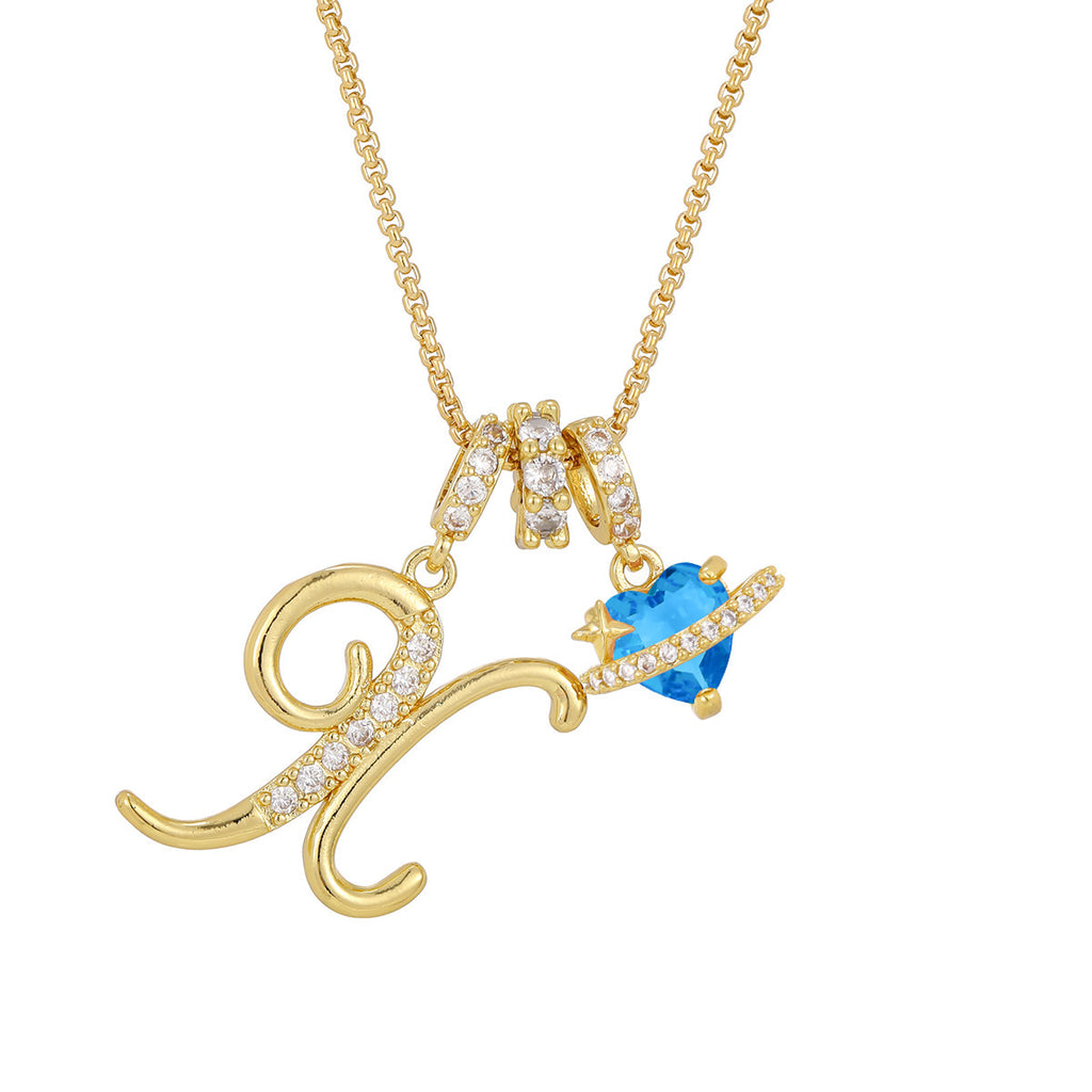 Alphabet Necklace – Dainty Luxe 26‑Letter Pendant for Girls - Luxxella