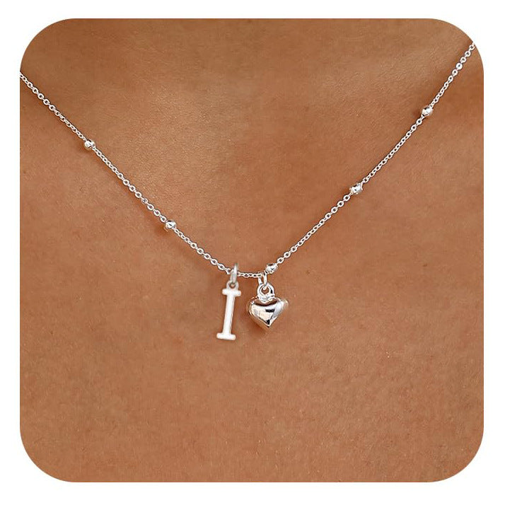Cool-Girl Style Heart Pendant Necklace - Luxxella