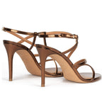 Luxxella High Heel Leather Sandals – Elegant Women’s Footwear - Luxxella