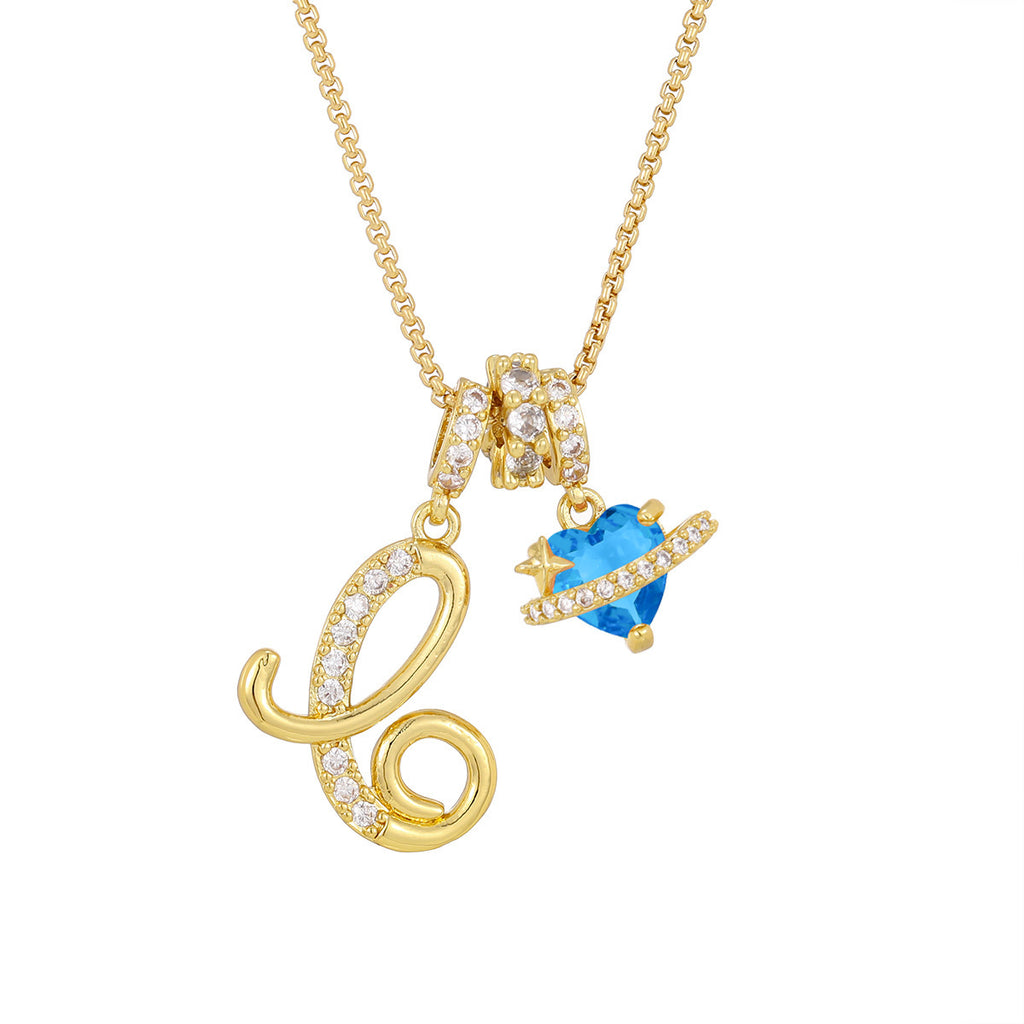 Alphabet Necklace – Dainty Luxe 26‑Letter Pendant for Girls - Luxxella
