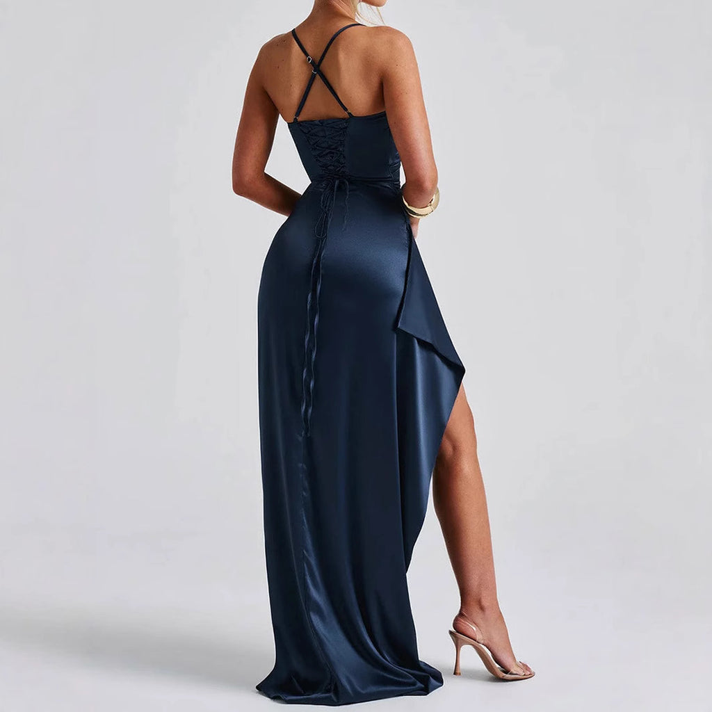 Lara Maxi Dress – Backless Summer Slit Dress
