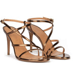 Luxxella High Heel Leather Sandals – Elegant Women’s Footwear - Luxxella