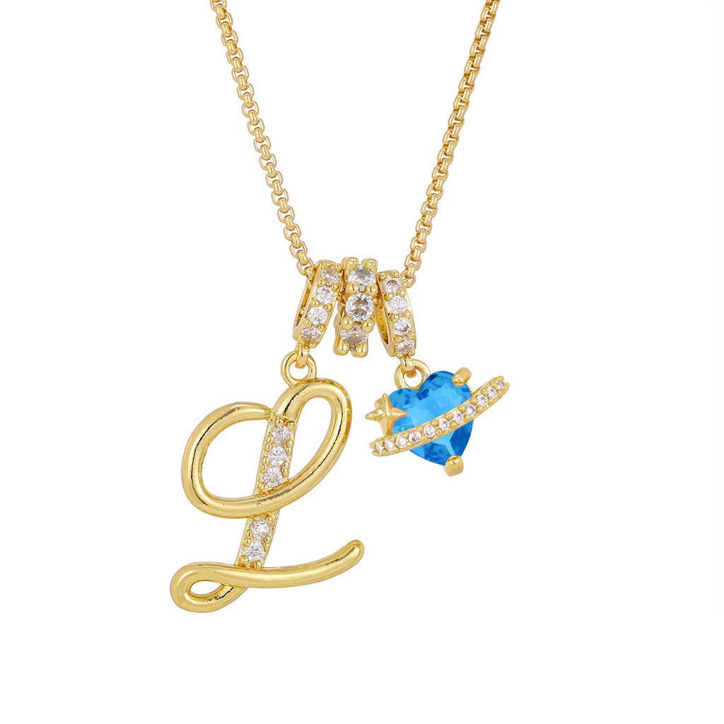 Alphabet Necklace – Dainty Luxe 26‑Letter Pendant for Girls - Luxxella