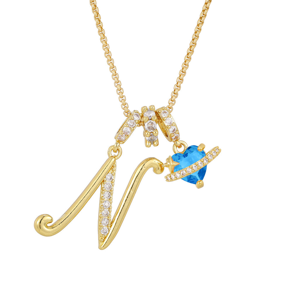 Alphabet Necklace – Dainty Luxe 26‑Letter Pendant for Girls - Luxxella