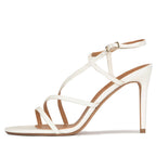 Luxxella High Heel Leather Sandals – Elegant Women’s Footwear - Luxxella