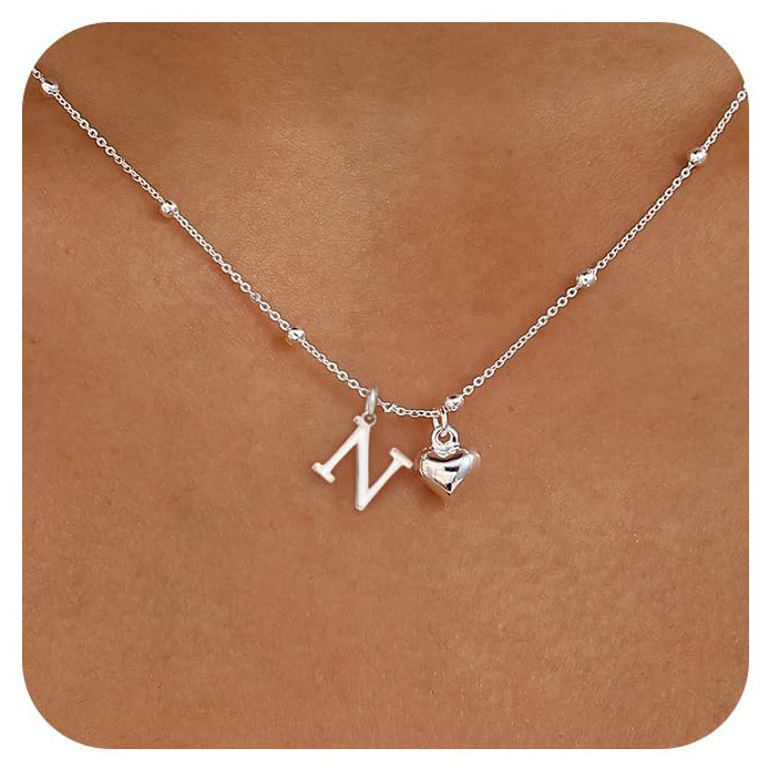 Cool-Girl Style Heart Pendant Necklace - Luxxella