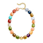 Bohemian-style Resin Bead Necklace