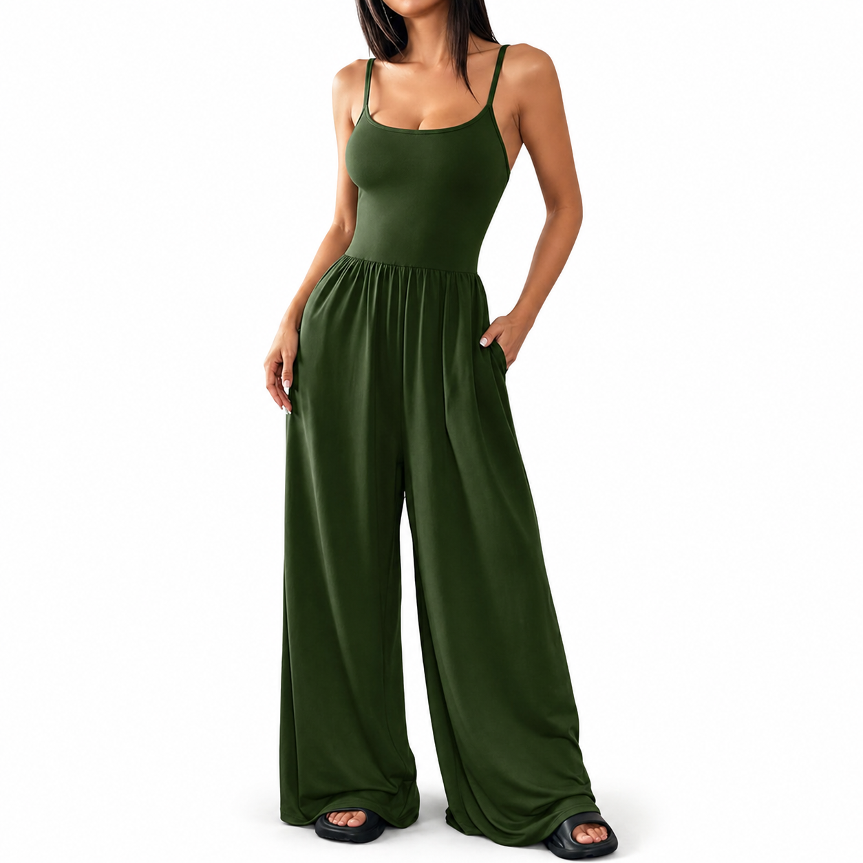 Sling Jumpsuit – Casual One‑Piece Romper - Luxxella