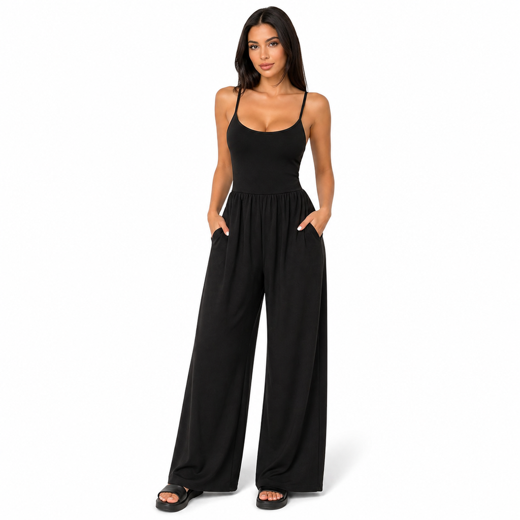 Sling Jumpsuit – Casual One‑Piece Romper - Luxxella