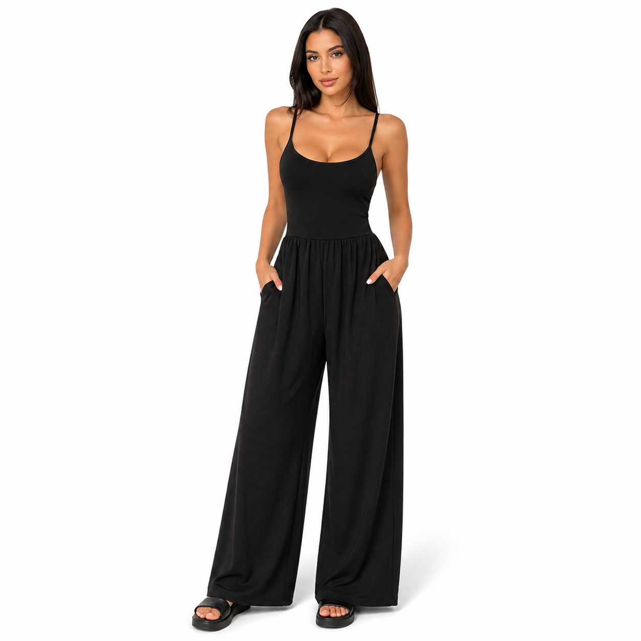 Sling Jumpsuit – Casual One‑Piece Romper - Luxxella
