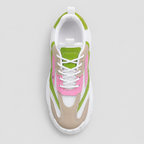 Chunky Platform Sneakers - Breathable Mesh Color Block Athletic Walking Shoes - Luxxella
