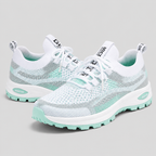 Slip-On Walking Shoes - Breathable Knit Cushioned Running Sneakers with Arch Support - Luxxella