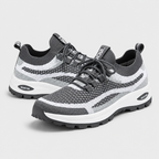Slip-On Walking Shoes - Breathable Knit Cushioned Running Sneakers with Arch Support - Luxxella