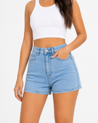 Premium Denim Shorts – Stretch Slim Fit Summer Jean Shorts - Luxxella
