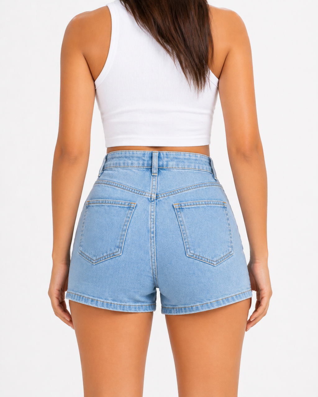 Premium Denim Shorts – Stretch Slim Fit Summer Jean Shorts - Luxxella