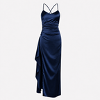 Lara Maxi Dress – Elegant Backless Slit Dress for Weddings, Galas & Date Nights - Luxxella