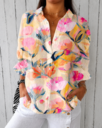 Casual Summer Shirt with 3D Print Design - Luxxella