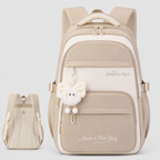 Girls School Backpack - Cute Pastel Printed Bookbag Waterproof Lightweight Kids Elementary Travel Rucksack