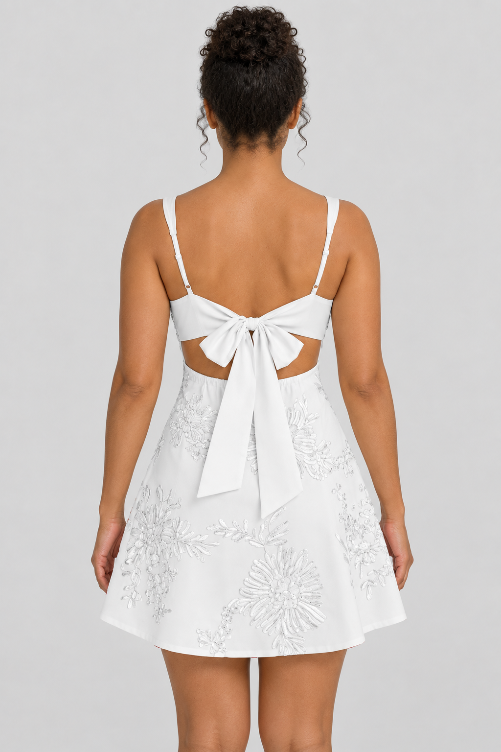 Square Neck Embroidered Lace Dress Floral A-Line Homecoming Gown Short Cocktail Party Sundress