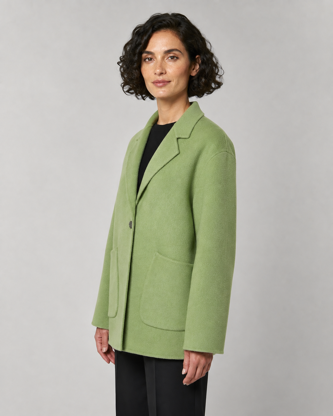 Women’s Premium Pure Wool Short Coat - Autumn Winter Tailored Blazer Jacket - Luxxella