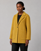 Women’s Premium Pure Wool Short Coat - Autumn Winter Tailored Blazer Jacket - Luxxella