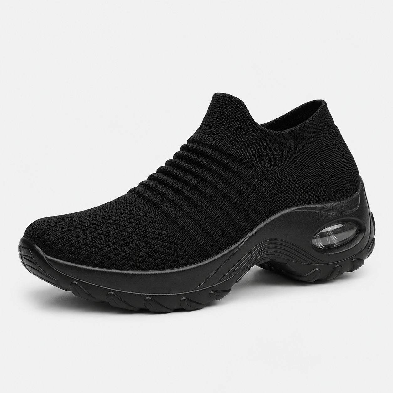 Orthopedic Walking Shoes Slip On Mesh Air Cushion Sneakers with Arch Support for Plantar Fasciitis