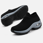 Orthopedic Walking Shoes Slip On Mesh Air Cushion Sneakers with Arch Support for Plantar Fasciitis