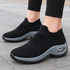 Orthopedic Walking Shoes Slip On Mesh Air Cushion Sneakers with Arch Support for Plantar Fasciitis