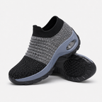 Orthopedic Walking Shoes Slip On Mesh Air Cushion Sneakers with Arch Support for Plantar Fasciitis