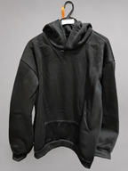 Women's Backless Rhinestone Mesh Hoodie - Open Back Oversized Crystal Chain Sweatshirt for nights out - Luxxella