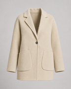 Women’s Premium Pure Wool Short Coat - Autumn Winter Tailored Blazer Jacket - Luxxella