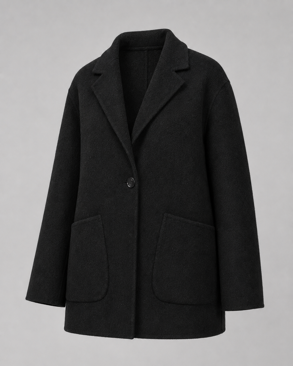 Women’s Premium Pure Wool Short Coat - Autumn Winter Tailored Blazer Jacket - Luxxella