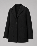Women’s Premium Pure Wool Short Coat - Autumn Winter Tailored Blazer Jacket - Luxxella