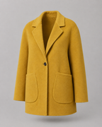 Women’s Premium Pure Wool Short Coat - Autumn Winter Tailored Blazer Jacket - Luxxella