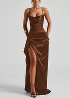 Lara Maxi Dress – Backless Summer Slit Dress