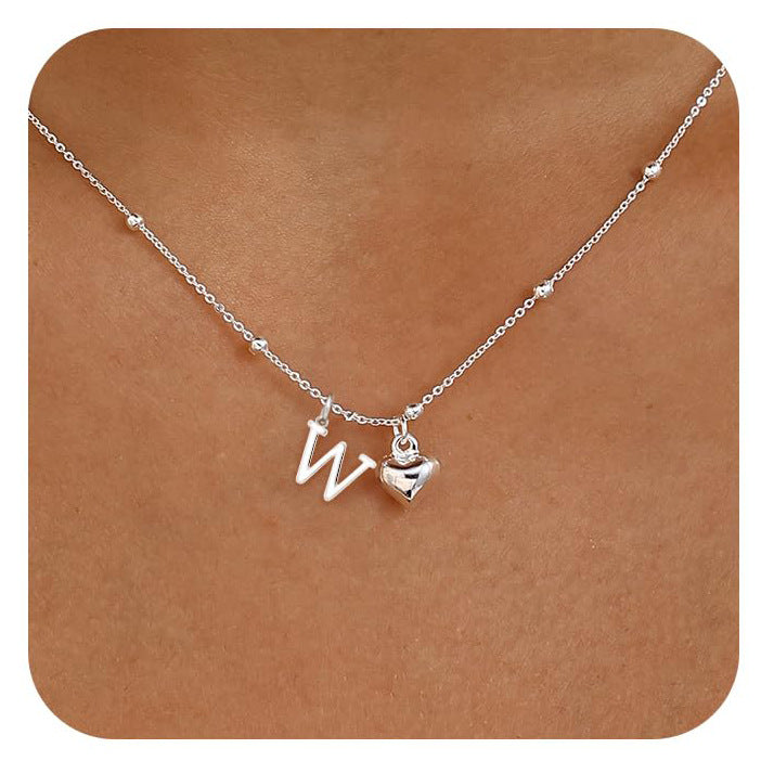 Cool-Girl Style Heart Pendant Necklace - Luxxella