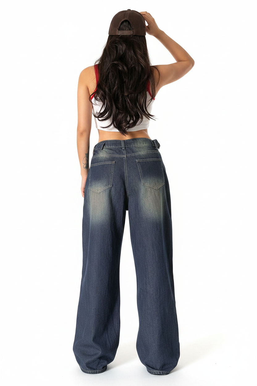 Back view white background