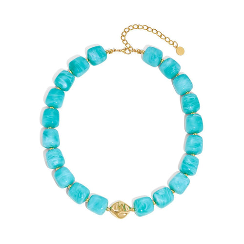 Bohemian-style Resin Bead Necklace