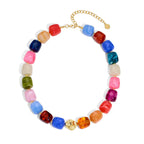 Bohemian-style Resin Bead Necklace