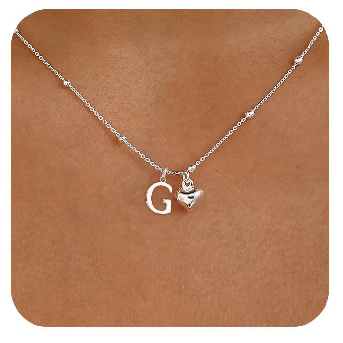 Cool-Girl Style Heart Pendant Necklace - Luxxella