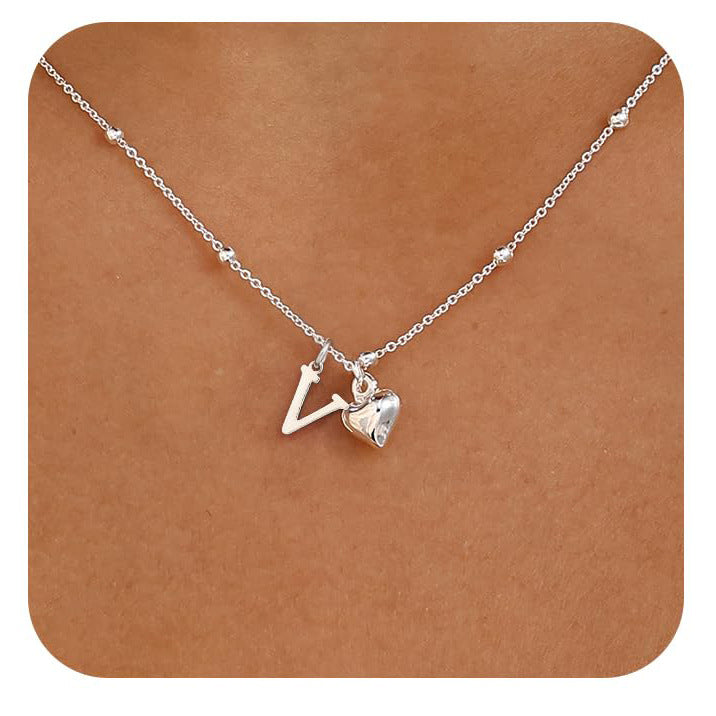 Cool-Girl Style Heart Pendant Necklace - Luxxella