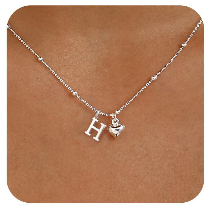 Cool-Girl Style Heart Pendant Necklace - Luxxella
