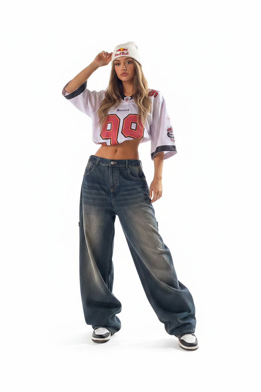 White background - race track outfit